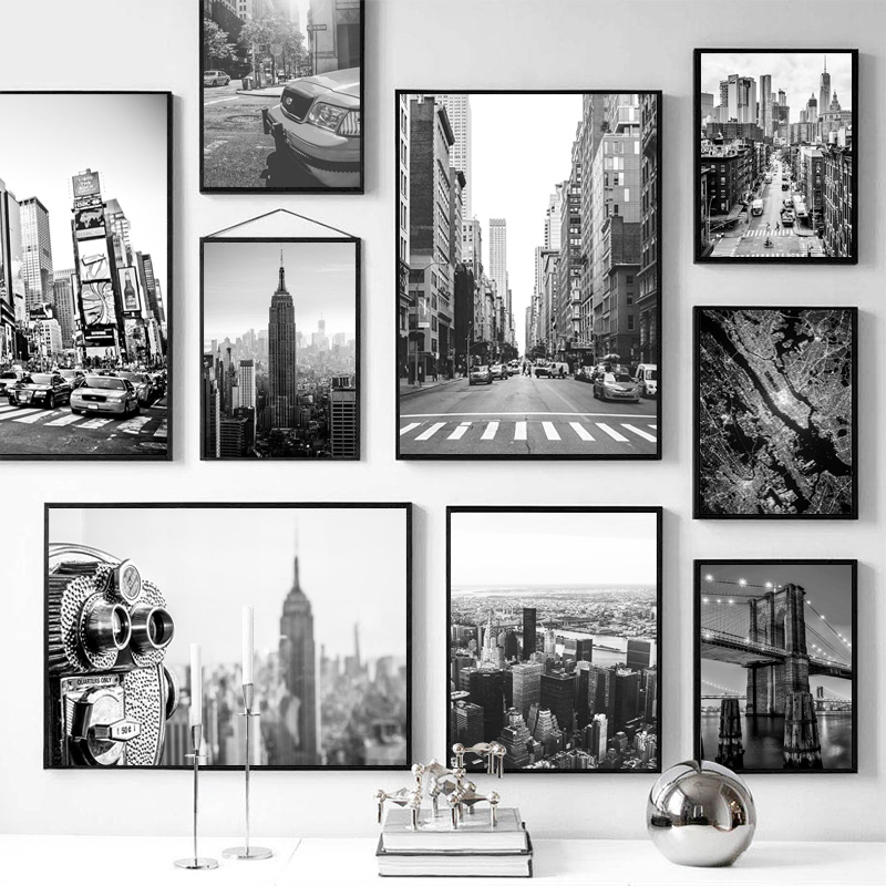 1pc frameless Canvas painting  - огляд і ціна Photography Black And White