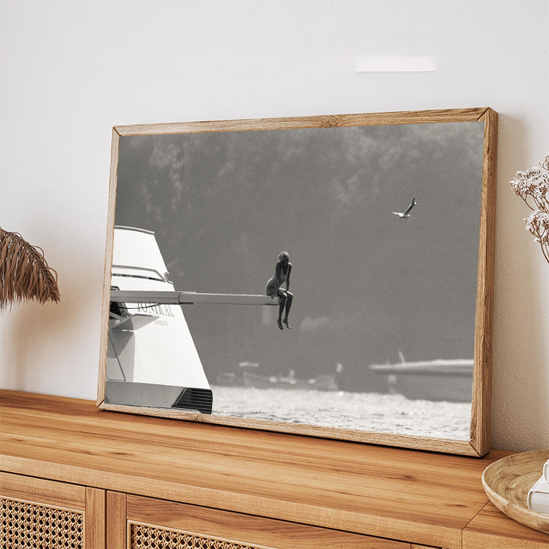 1pc frameless Canvas Painting  - огляд і ціна Photography Black And White