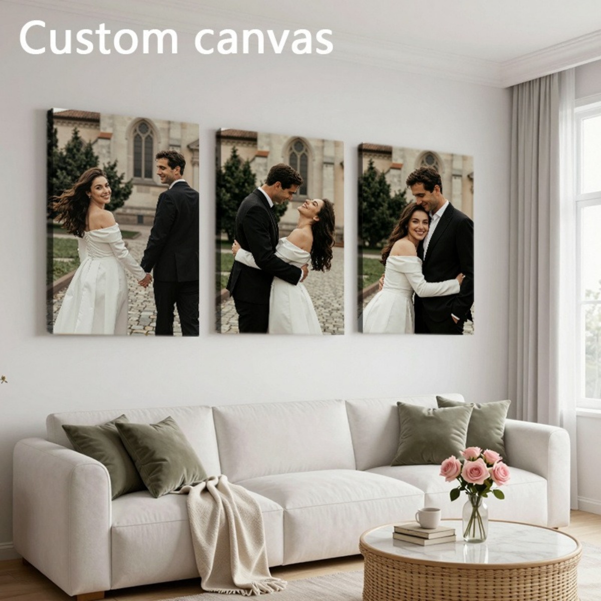Set of 3 Custom Photo Canvas P - огляд і ціна Photography Poster