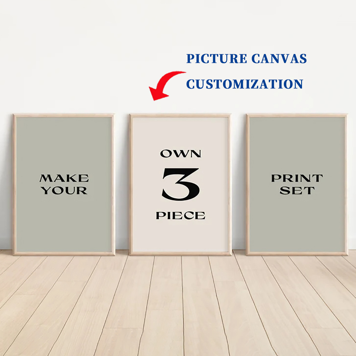 3pcs unframe custom canvas pos - огляд і ціна Photography Poster