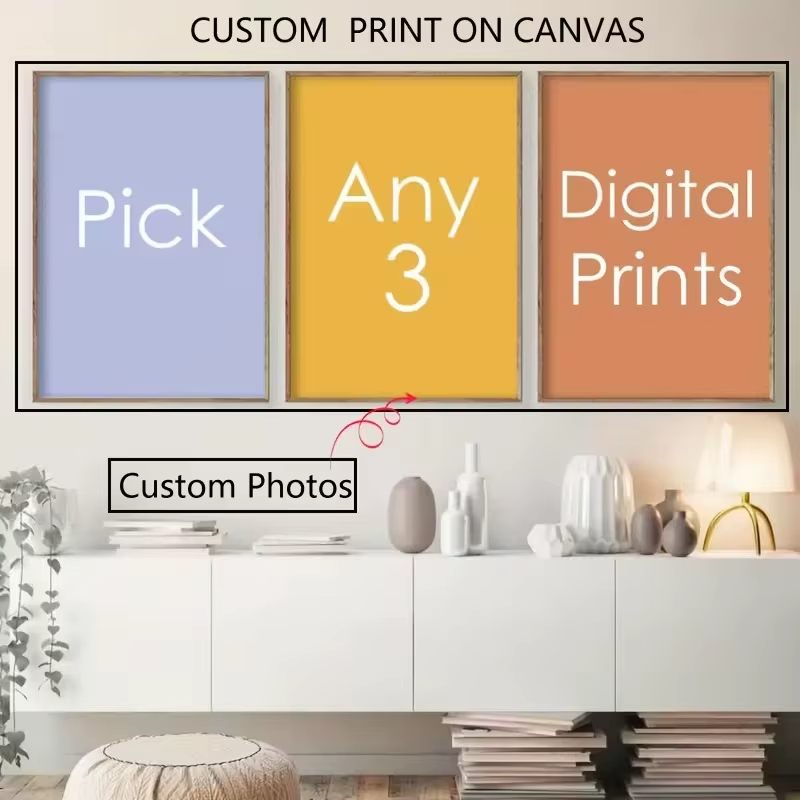 3pcs unframe custom canvas pos - огляд і ціна Photography Poster