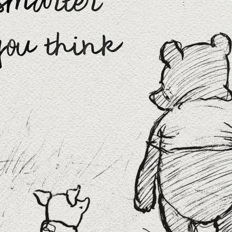 Winnie The Pooh Quotes Canvas  - огляд і ціна Photography Black And White