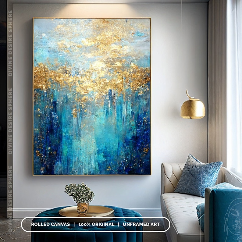 Large Size Modern Gold Foil Ac - огляд і ціна Photography Night