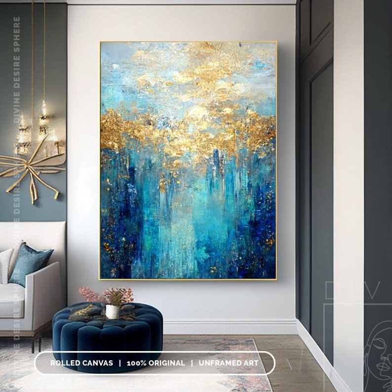 Large Size Modern Gold Foil Ac - огляд і ціна Photography Night