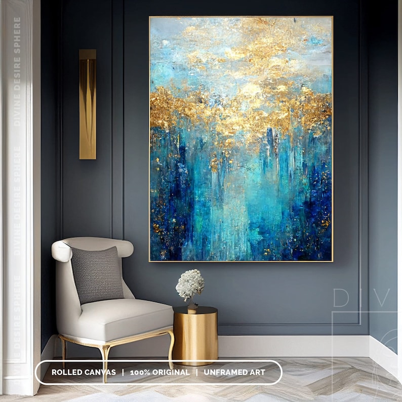 Large Size Modern Gold Foil Ac - огляд і ціна Photography Night