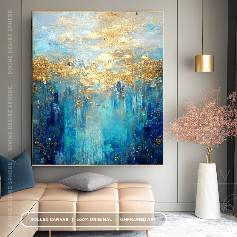 Large Size Modern Gold Foil Ac - огляд і ціна Photography Night