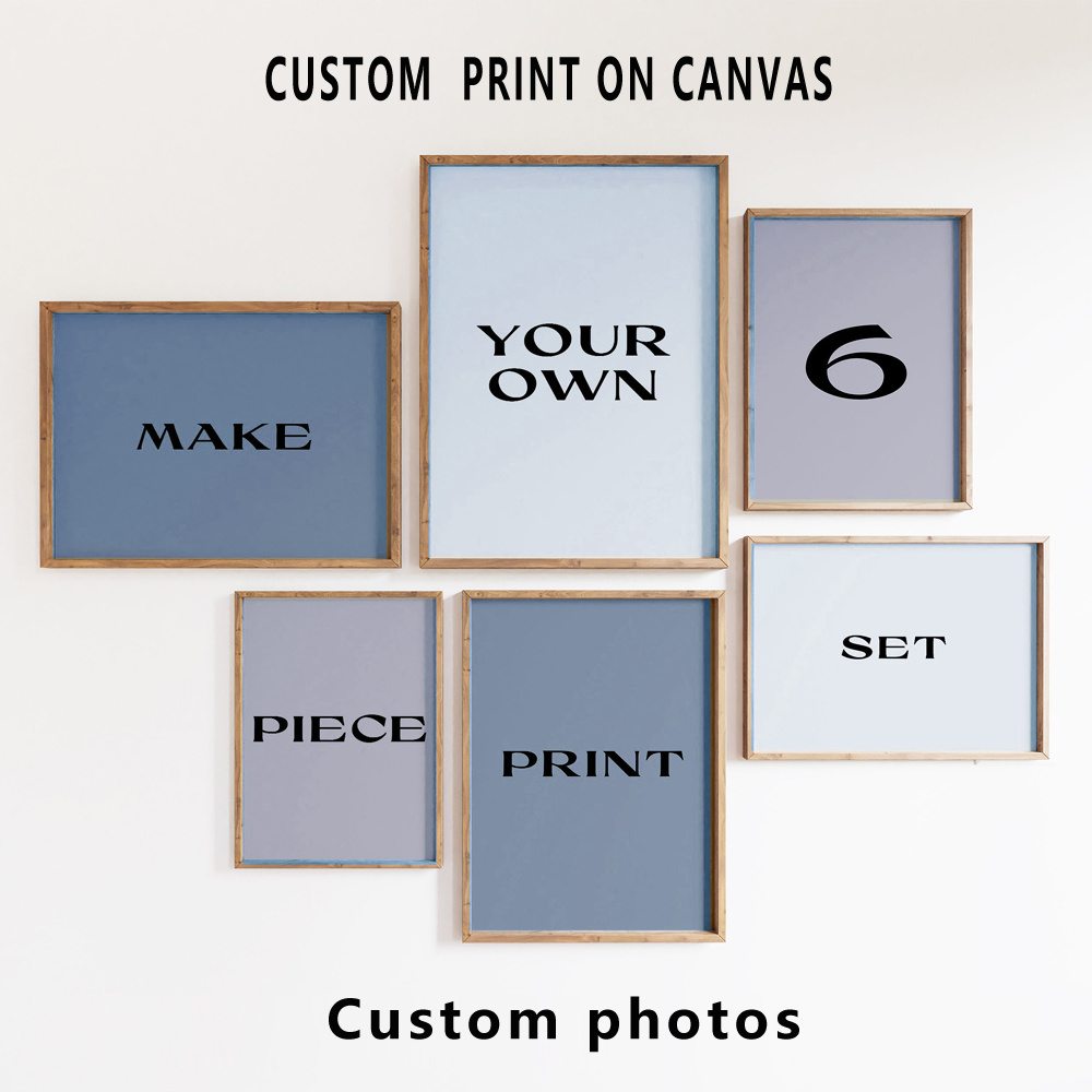 6pcs/set Custom Canvas Prints  - огляд і ціна Photography Interior