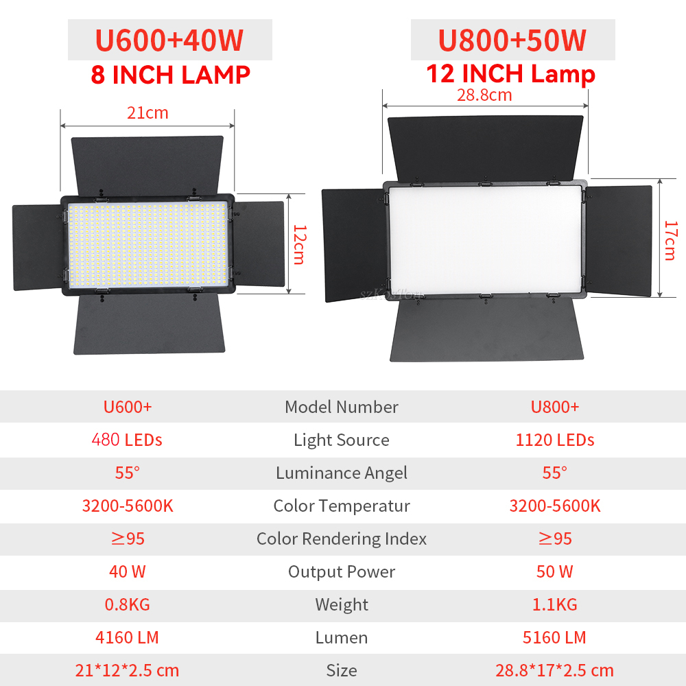 U800 U600 LED Photo Studio Vid - огляд і ціна Photography Game