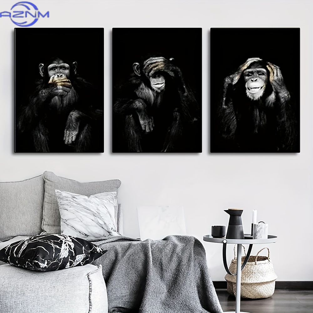 3pcs/set Big Size Unframed Ret - огляд і ціна Photography Black And White