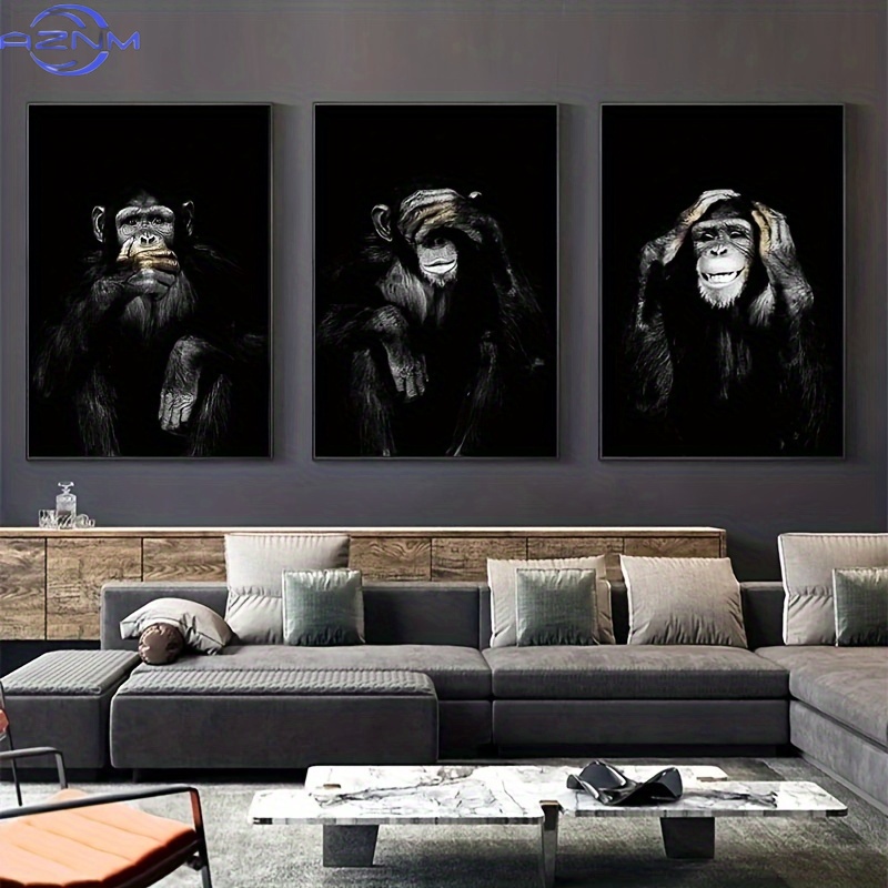 3pcs/set Big Size Unframed Ret - огляд і ціна Photography Black And White